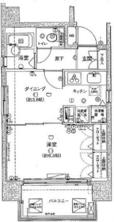 VIDA日本橋EASTの物件間取画像